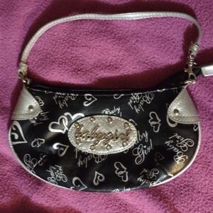 Chateaue black mini purse with bling!